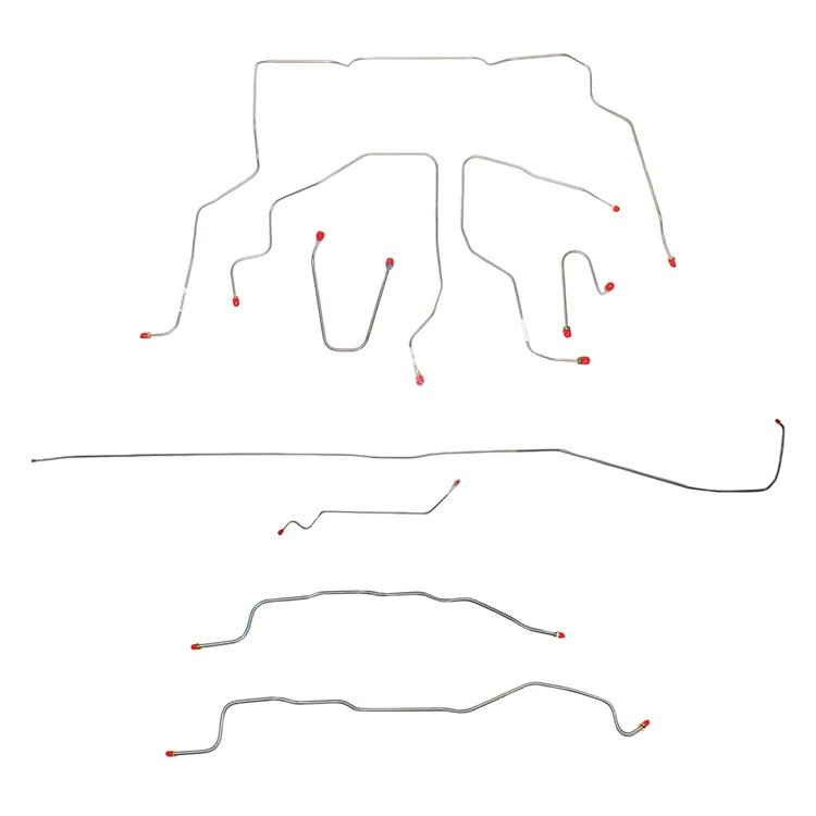 Complete Brake Line Set for 1995-1999 Chevy Tahoe 4WD Truck [Stainless Steel]