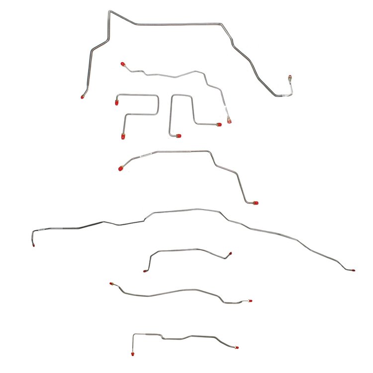 Complete Brake Line Set for 2001-2005 Chevy S10, Blazer 4WD with ZR2 Package  [Stainless Steel]