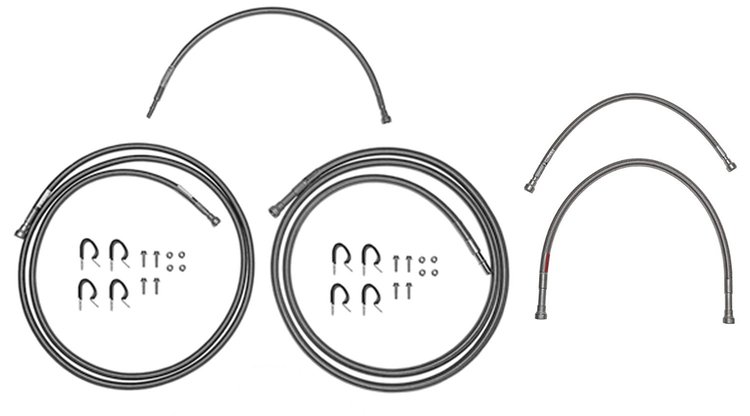 Quick-Fix Fuel Line Master Kit for 2001-2010 GM 2500HD, 3500, 3500HD Crew Cab Trucks w/Duramax Diesel Engine [Braided Stainless]