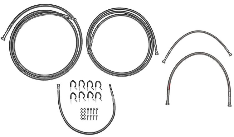 Quick-Fix Fuel Line Master Kit for 2001-2010 GM 2500HD, 3500, 3500HD Extended Cab Trucks w/Duramax Diesel [Braided Stainless]