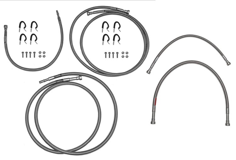 Quick-Fix Fuel Line Master Kit for 2004-2010 GM 2500HD, 3500, 3500HD Regular Cab Trucks w/Duramax Diesel [Braided Stainless]