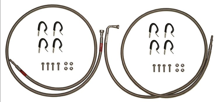 Quick-Fix Fuel Line Kit for 2004-2006 GM Avalanche, Tahoe, Suburban 1500, Yukon/1500 XL, Escalade Non Flex [Braided Stainless]