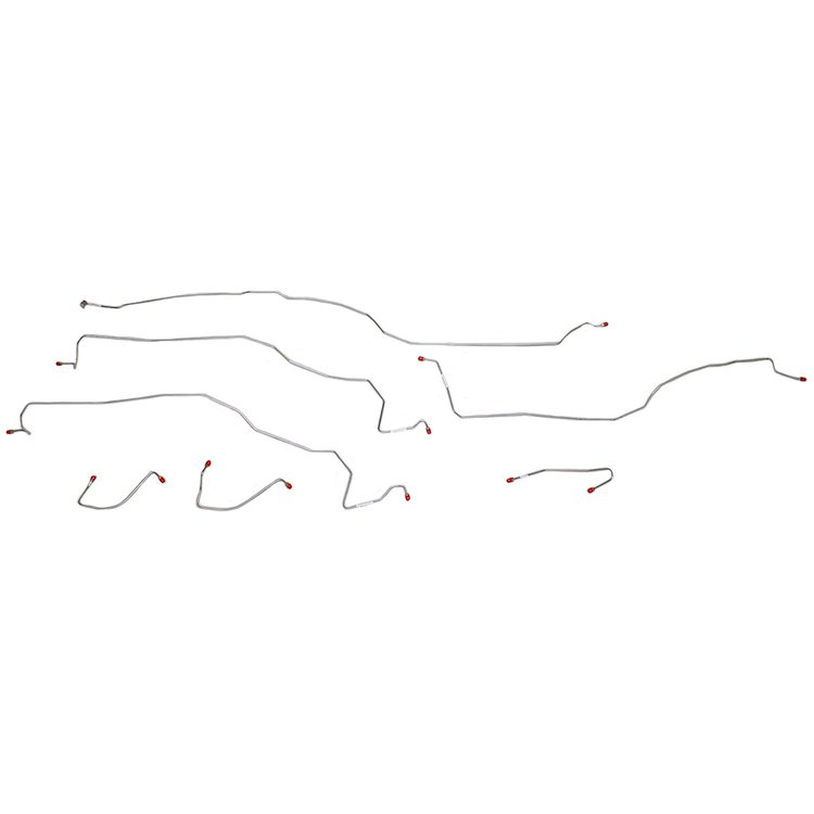 Front Brake Line Set for Select 2003-2006 GM 1500 4WD SUV w/Torsion Bar/TCS [7-PC, Stainless Steel]