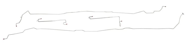 Intermediate Brake Line Complete Set for 2006-2010 Hummer H3 [Stainless Steel]