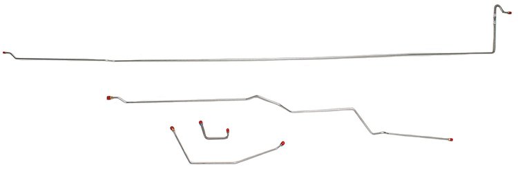 Intermediate Brake Line for Select 1981-1991 GM K3500/V3500 Crew Cab Trucks w/Long Bed/No-ABS [Stainless Steel]