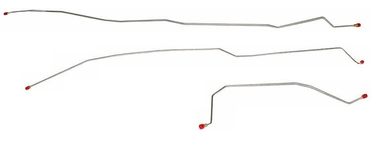 Intermediate Brake Line Set for 1998-2005 Chevy S10, GMC Sonoma ZR2 4WD Trucks [Stainless Steel]