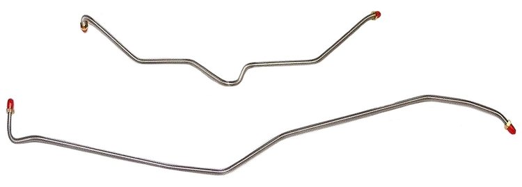 Rear Axle Brake Line Set for 2001-2007 GM 2500HD/3500 Single Rear Wheel w/6.6L/8.1L Engines [Stainless Steel]