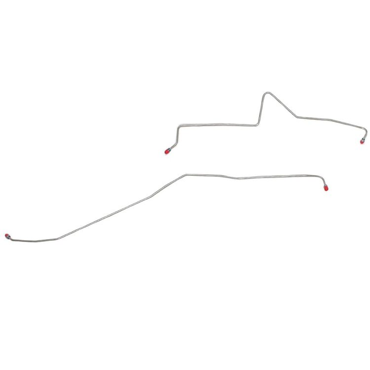 Rear Axle Brake Line Set for 2007-2010 GM 2500HD Truck with TCS [Stainless Steel]