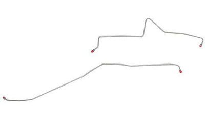 Rear Axle Brake Line Set for 2007-2010 GM 2500HD/3500HD Non-Dually Trucks with 6.6L/8.1L Engines [Stainless Steel]