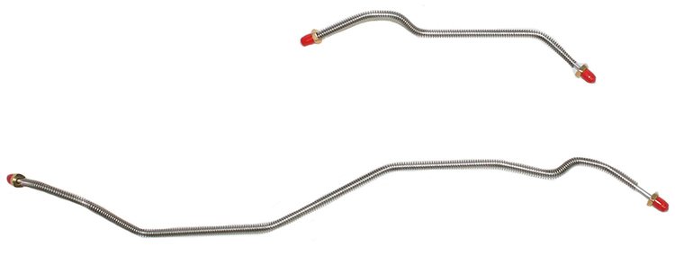 Rear Axle Brake Line Set for 1998-2005 Chevy Blazer, GMC Jimmy ZR2 4WD Trucks [Stainless Steel]