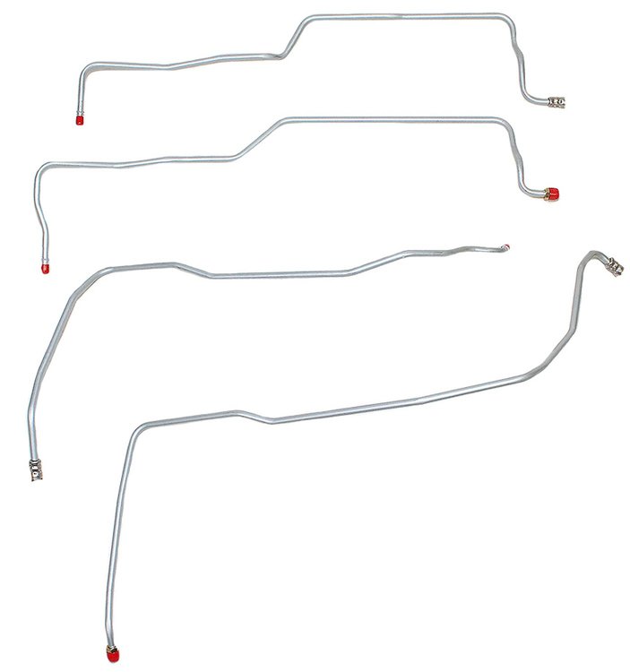 Complete Fuel Line Kit for 2004-2007 GM 1500/2500 (Non-HD) Reg. Cab Trucks w/4.8L/5.3L/6.0L Eng. [3/8 in. O.D., Stainless Steel]