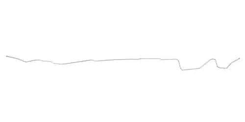 Main Front-to-Rear Fuel Line for 1962-1967 Chevy Chevy II/Nova w/6-Cyl. Engine [5/16 in. O.D., Stainless Steel]