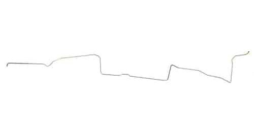 Main Front-to-Rear Fuel Line for 1966-1967 Chevy Chevy II/Nova with 327 L79 Engine [3/8 in. O.D., Stainless Steel] 1-Piece