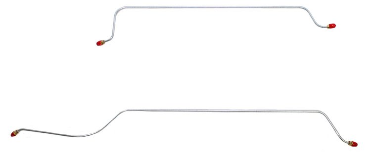 Rear Axle Brake Line Set for 1962-1965 Chevrolet Chevy II/Nova with 6-Cylinder Engine [2-PC, Stainless Steel]