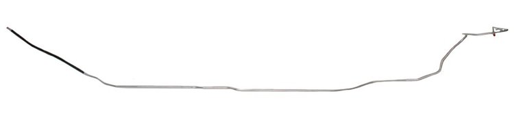 Main Front-to-Rear Fuel Line for Select 1969 GM Models w/Hardtop [3/8 in. O.D., Stainless Steel]