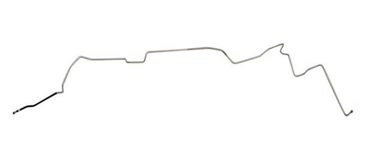Main Front-to-Rear Fuel Line for 1970-1972 Pontiac GTO, Lemans, Tempest w/Hardtop/Non-Emission [3/8 in. O.D., Stainless Steel]