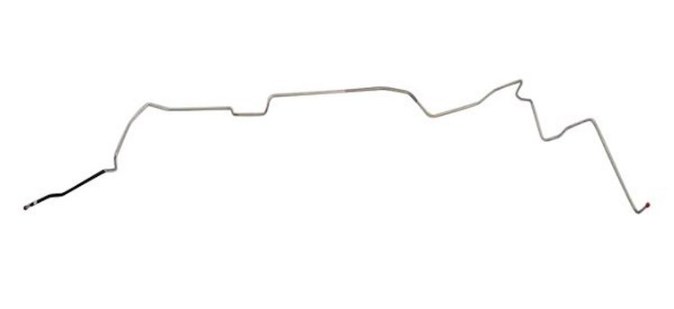 Main Front-to-Rear Fuel Line for 1970-1972 Pontiac GTO, Lemans, Tempest  w/Conv./Non-Emission [3/8 in. O.D., Stainless Steel]