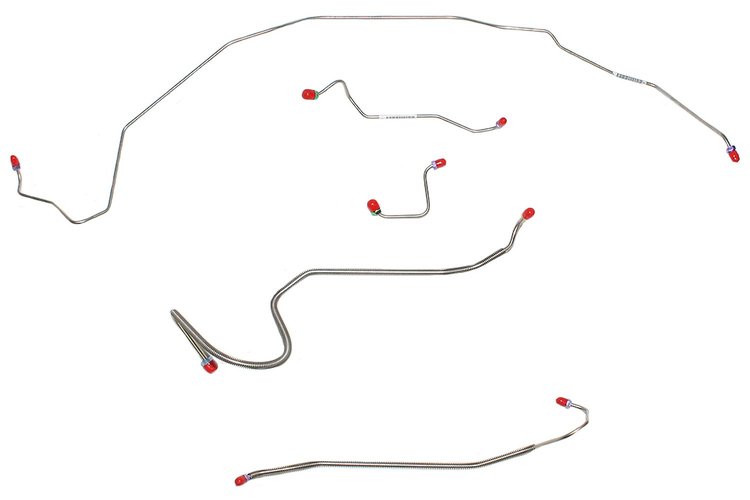 Front Brake Line Set for Select 1970 GM Models [5-PC, Stainless Steel]