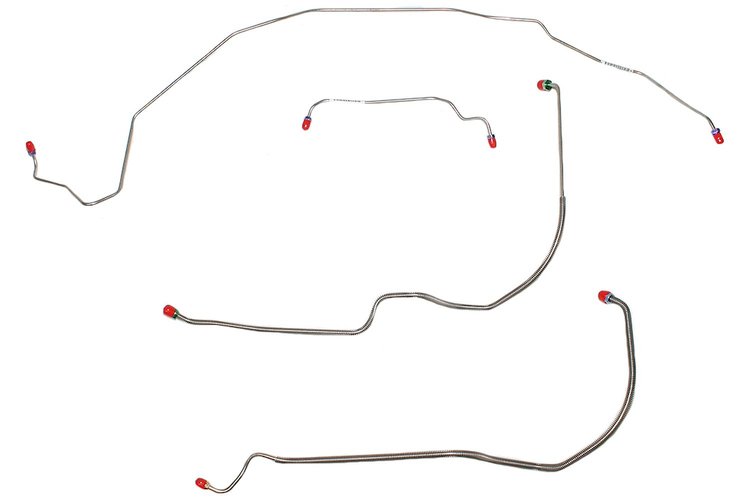 Front Brake Line Set for Select 1971-1972 GM Models [4-PC, Stainless Steel]