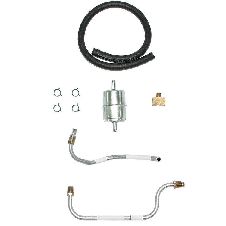 Fuel Line Kit, Fuel Pump to Carburetor for 1965 Full-Size Oldsmobile with 425 Engine/4-bbl [Stainless Steel]