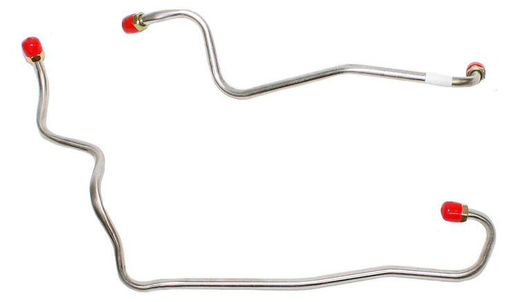 Fuel Line, Fuel Pump to Carburetor Set for 1969-1970 Buick Skylark with 350 Quadra-jet 4-bbl Eng. [Stainless Steel]