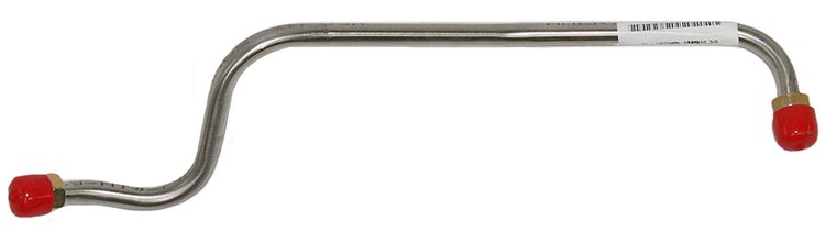Fuel Line, Fuel Pump to Carburetor for 1971-1972 Oldsmobile Cutlass w/350 2-bbl Engine [3/8 in., Stainless Steel]