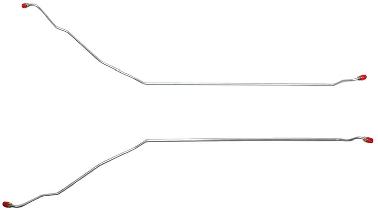 Rear Axle Brake Line Set for Select 1966 GM Models  [2-PC, Stainless Steel]