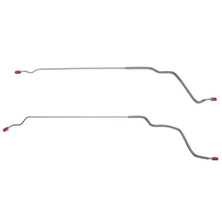 Rear Axle Brake Line Set for Select 1968-1972 GM A-Body w/Rear Disc Conversion [2-PC, Stainless Steel]