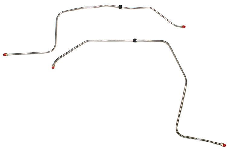 Transmission Oil Cooler Lines for 1964-1967 Pontiac GTO, Lemans with Powerglide Transmission [3/8 in., Stainless Steel]