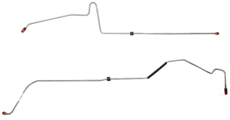 Transmission Oil Cooler Lines for 1968-1972 Oldsmobile Cutlass, 442 with TH350/400 Transmissions [Stainless Steel]