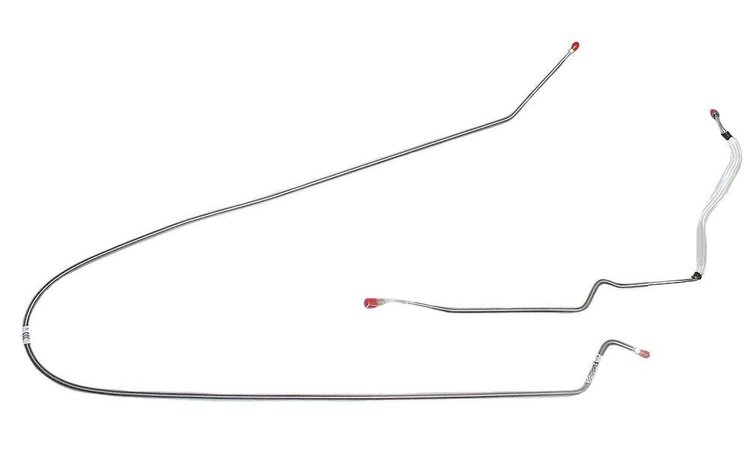 Intermediate Brake Lines for 1995-1996 Jeep Grand Cherokee ZJ [Disc/Disc, Stainless Steel]