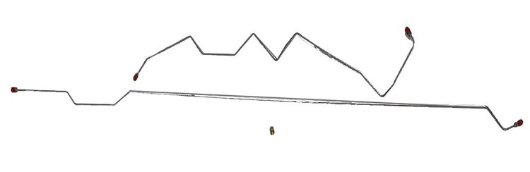 Intermediate Brake Lines for 1997-1998 Jeep Grand Cherokee ZJ [Stainless Steel]