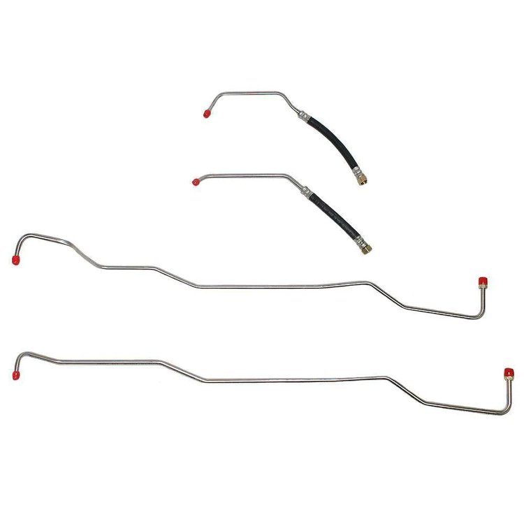 Transmission Oil Cooler Lines for 2005-2007 Jeep Liberty w/3.7L V6 Eng. [Stainless Steel]