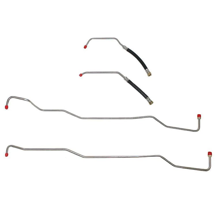 Transmission Oil Cooler Lines for 2007-2011 Jeep Wrangler JK w/3.8L V6 Eng. [Stainless Steel]