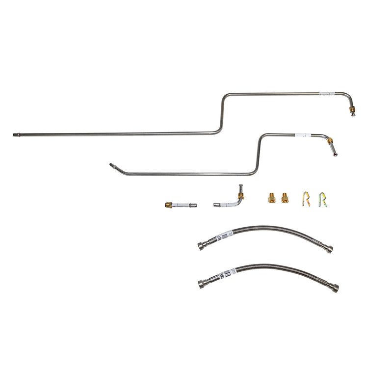 Transmission Oil Cooler Lines for 1997-2002 Jeep Wrangler TJ w/4.0L I6 Eng. [Stainless Steel]