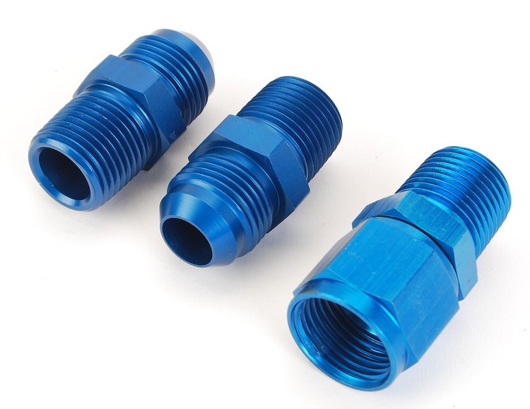 Fuel Filter Fitting Kit 2 x 1/2" NPT Port x -10AN Hose