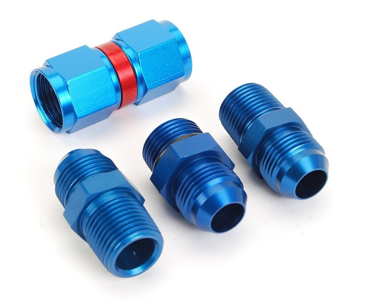 Fuel Filter Fitting Kit 2 x 1/2" NPT Port x -10AN Hose