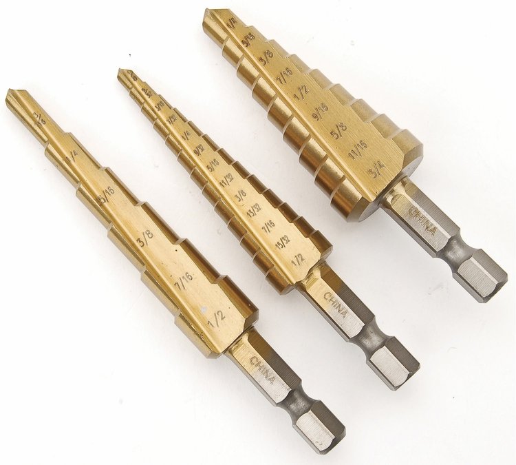Step Drill Bit Set 3-Piece