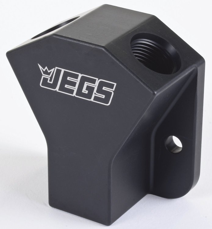 Billet Y-Block with Mounting Tabs (1) -10AN Inlet