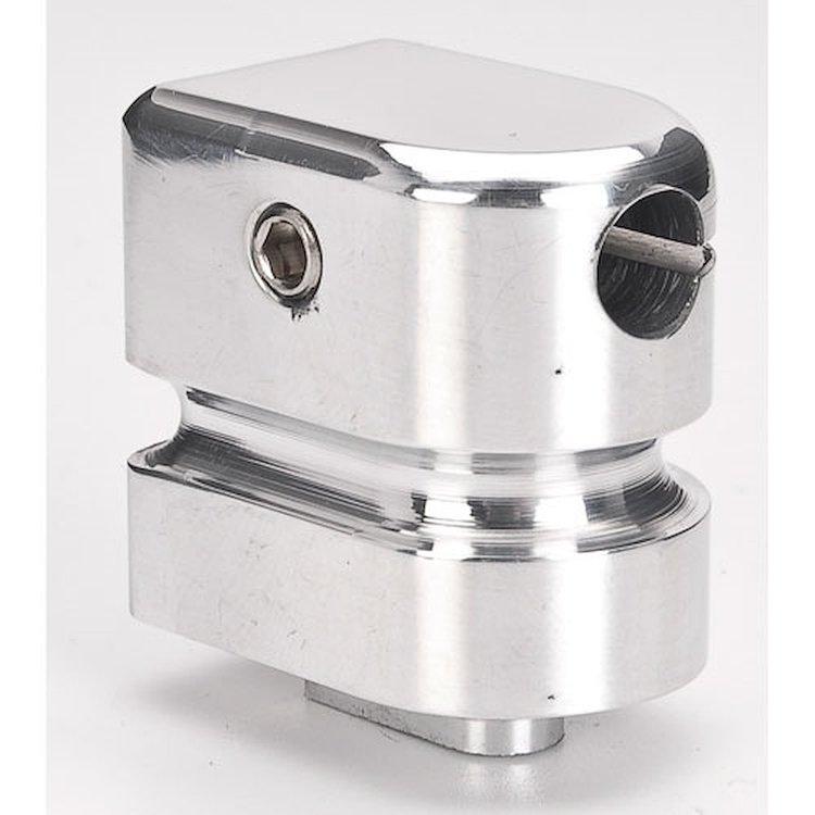 Polished Throttle Cable Mount Fits JEGS Billet Aluminum Throttle Brackets