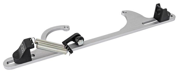 Throttle Bracket with Return Springs for GM Style Cable [Clear Anodized Finish]