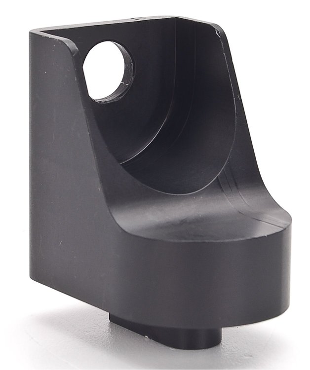 Black Anodized Throttle Cable Mount Fits JEGS Billet Aluminum Throttle Brackets