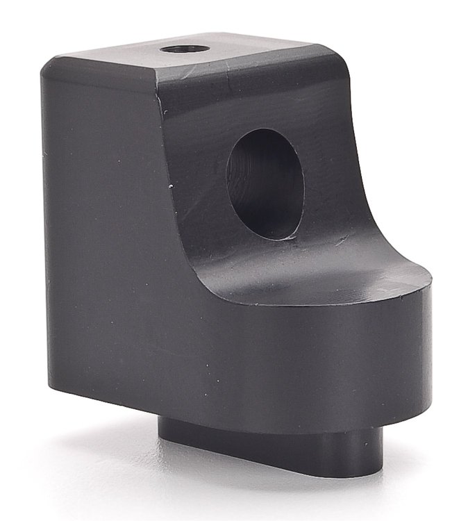 Black Anodized Throttle Cable Mount Fits JEGS Billet Aluminum Throttle Brackets