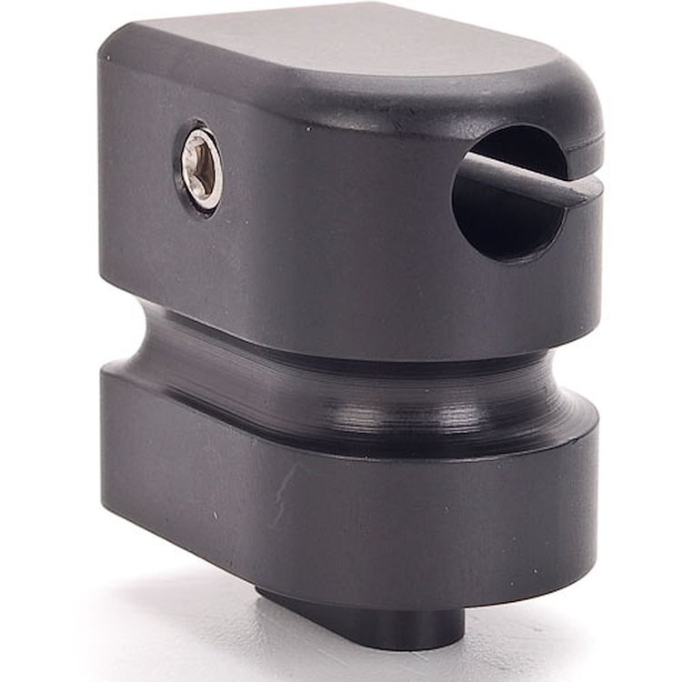 Black Anodized Throttle Cable Mount Fits JEGS Billet Aluminum Throttle Brackets
