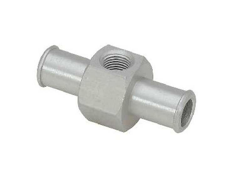 Fuel Pressure Gauge Fitting 1/2 in. Barb End for Neoprene Hose