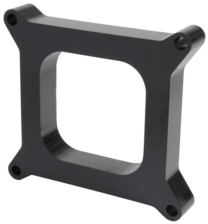 Phenolic Carburetor Spacer with 4150/4160 Holley Bolt Pattern [1 in. Tall Open Plenum]