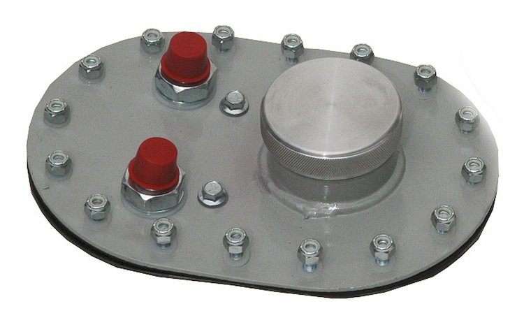 Fuel Cell Accessories 16-Bolt Oval Cap Assembly