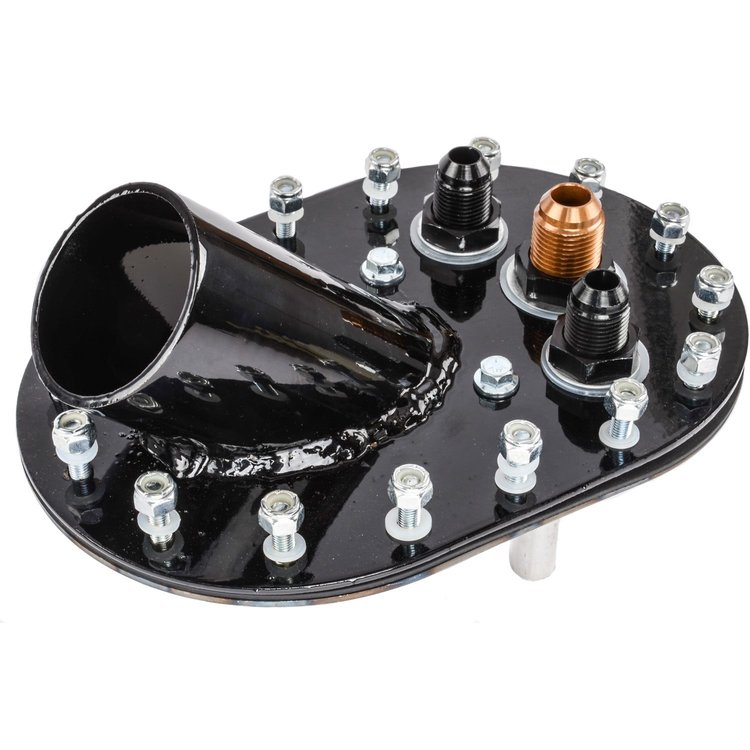 Fuel Cell 16-Bolt Oval Fast Fill Assembly