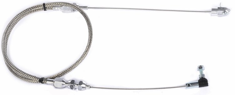 Universal Stainless Steel Throttle Cable [24 in. Length]