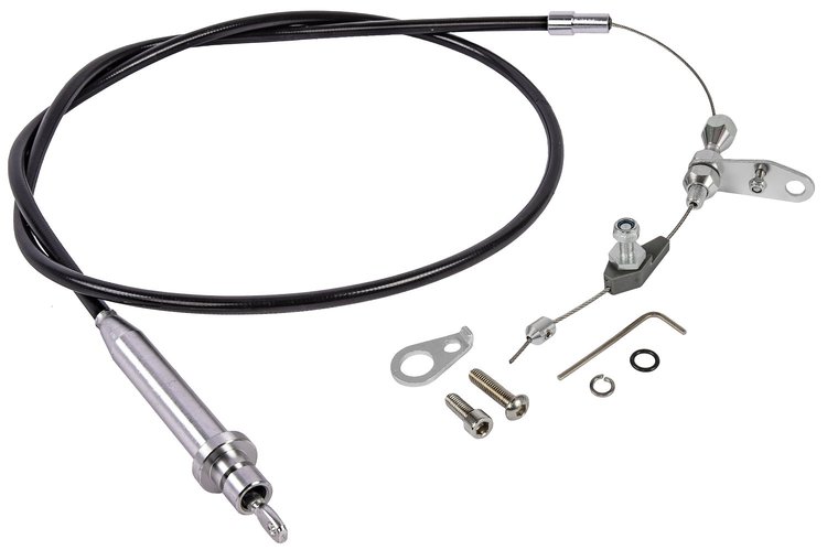 Transmission Kickdown Cable Kit [Small Block GMC/Chevy TH350, Black]